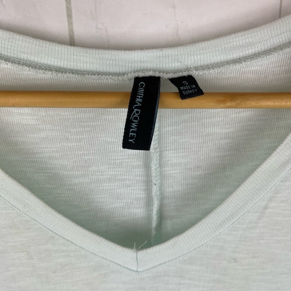 Cynthia Rowley Light Green V Neck Long Sleeve Top Size S - Picture 4 of 4